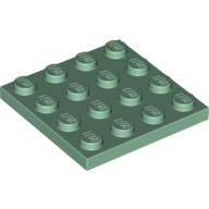 Plate 4X4 - Sand Green