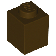 Brick 1X1 - Dark Brown