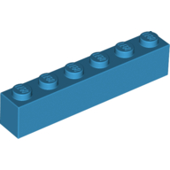Brick 1X6 - Dark Azur