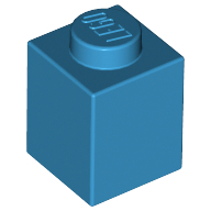 Brick 1X1 - Dark Azur