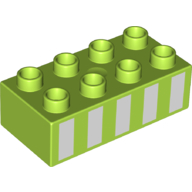 Brick 2X4, No. 1017 - Bright Yellowish Green