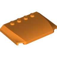 Plate 4X6X2/3 - Bright Orange