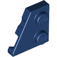 Left Plate 2X2, 27 Deg. - Earth Blue