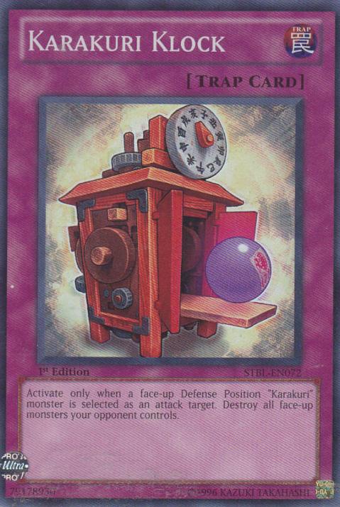 Karakuri Klock - STBL-EN072 - Super Rare - 1st Edition