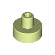 Plate 1X1, W/ 3.2 Shaft And 1.5 Hole - Spring Yellowish Green