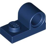 Plate 1X2 W. Hor. Hole Minuscule 4.8 - Earth Blue