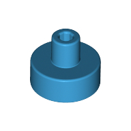 Plate 1X1, W/ 3.2 Shaft And 1.5 Hole - Dark Azur