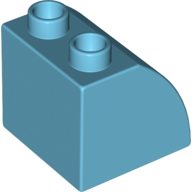 Brick 2X2X1.5 Outside Bow - Medium Azur