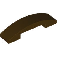 Plate W. Bow 1X4X2/3 - Dark Brown