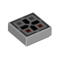 Flat Tile, 1X1, No. 160 - Medium Stone Grey