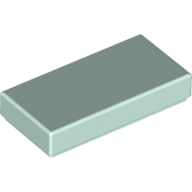 Flat Tile 1X2 - Aqua