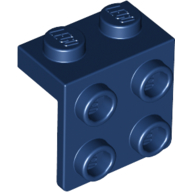 Angle Plate 1X2 / 2X2 - Earth Blue