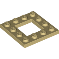 Frame Plate 4X4 - Brick Yellow