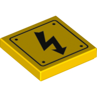 Flat Tile 2X2, No. 368 - Bright Yellow