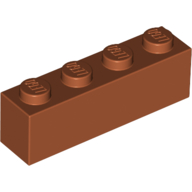 Brick 1X4 - Dark Orange