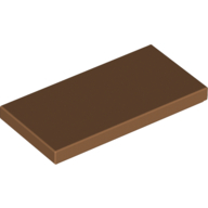 Flat Tile 2X4 - Medium Nougat
