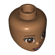 Mini Doll, Head, No. 134 - Medium Nougat