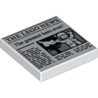 Flat Tile 2X2, No. 364 - White