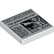 Flat Tile 2X2, No. 364 - White
