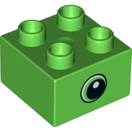 Brick 2X2, No. 112 - Bright Green