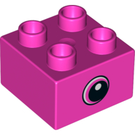 Brick 2X2, No. 111 - Bright Purple