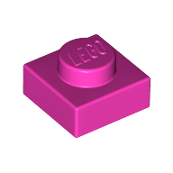 Plate 1X1 - Bright Purple