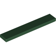 Flat Tile 1X6 - Earth Green