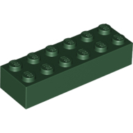 Brick 2X6 - Earth Green