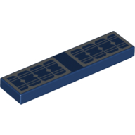 Flat Tile 1X4, No. 115 - Earth Blue