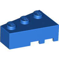 Left  Roof Tile 2X3 - Bright Blue