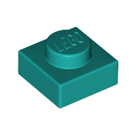 Plate 1X1 - Bright Bluish Green