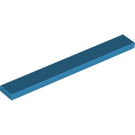 Flat Tile 1X8 - Dark Azur