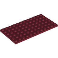 Plate 6X12 - Dark Red