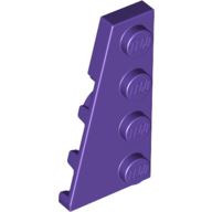 Left Plate 2X4 W/Angle - Medium Lilac
