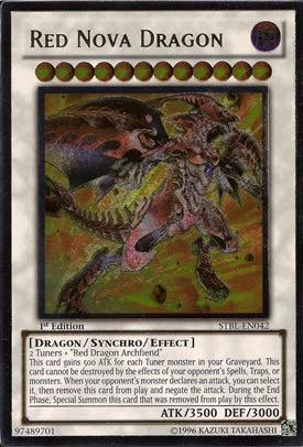 Red Nova Dragon - STBL-EN042 - Ultimate Rare - 1st Edition