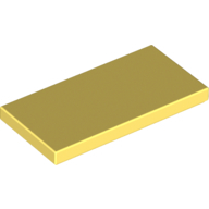 Flat Tile 2X4 - Cool Yellow