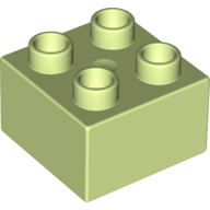 Duplo Brick 2X2 - Spring Yellowish Green