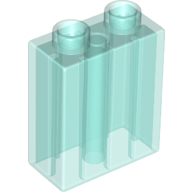 Duplo Brick 1X2X2 - Transparent Light Blue