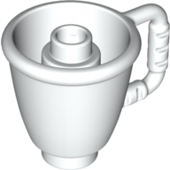 Cone, W/ 5.0 Shaft, No. 1 - White