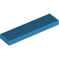Flat Tile 1X4 - Dark Azur