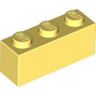 Brick 1X3 - Cool Yellow