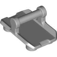 Plate 2X3 W/ Hor. 3,2 Shaft - Medium Stone Grey