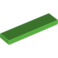 Flat Tile 1X4 - Bright Green
