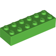 Brick 2X6 - Bright Green