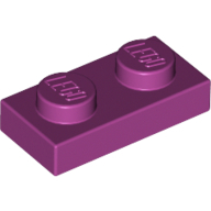 Plate 1X2 - Bright Reddish Violet