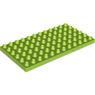 Duplo Plate 6X12 - Bright Yellowish Green