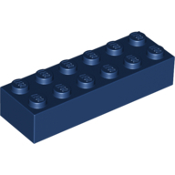 Brick 2X6 - Earth Blue