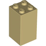 Brick 2X2X3 - Brick Yellow