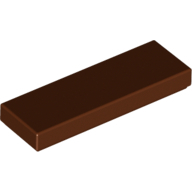 Flat Tile 1X3 - Reddish Brown