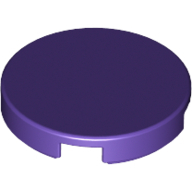 Flat Tile 2X2, Round - Medium Lilac
